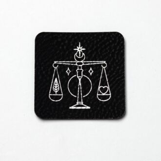 Faux leather label 