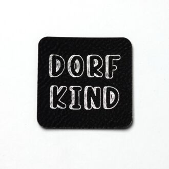 Faux leather label 