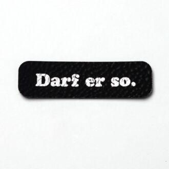 Imitation leather label 