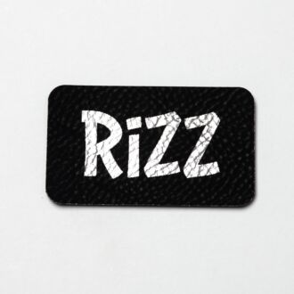 Faux leather label 