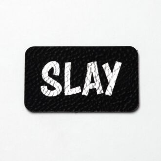 Leatherette label 