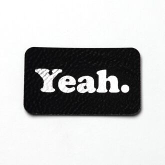 Imitation leather label 