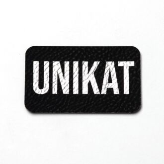 Faux leather label 