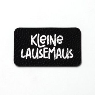 Faux leather label 