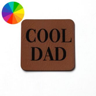 Faux leather label 