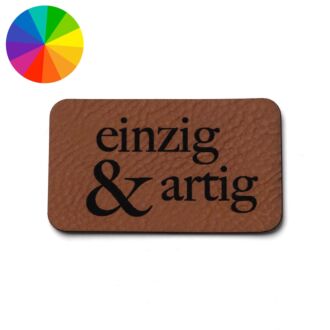 Leatherette label 