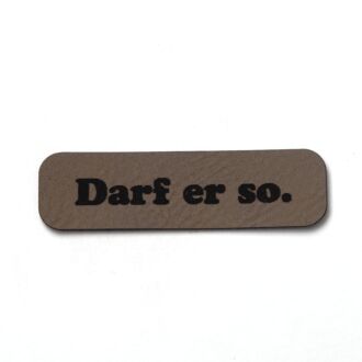 Imitation leather label 