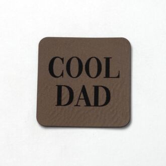 Faux leather label 