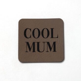 Faux leather label 