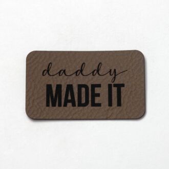 Faux leather label 