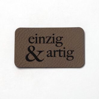 Imitation leather label 