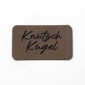 Faux leather label 