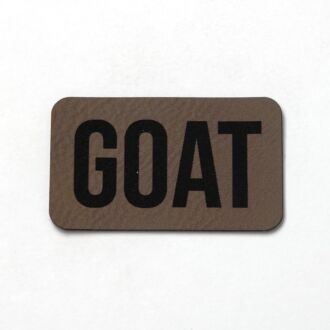 Faux leather label 