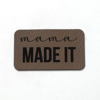 Faux leather label 