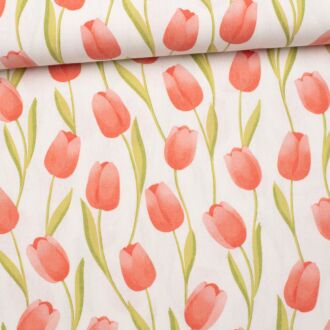 Canvas Tulips in Spring nature