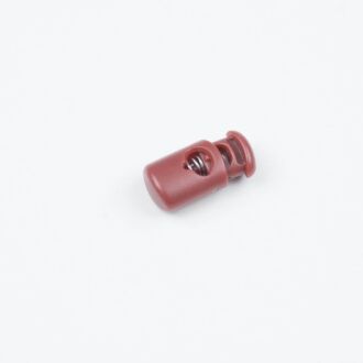 3mm Kordelstopper Zylinder hellbraun