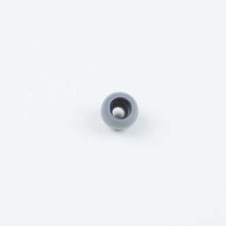3mm Kordelende rund grau