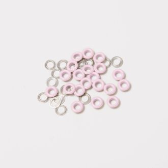BabySnap Ösen mit Scheiben 5mm rosa