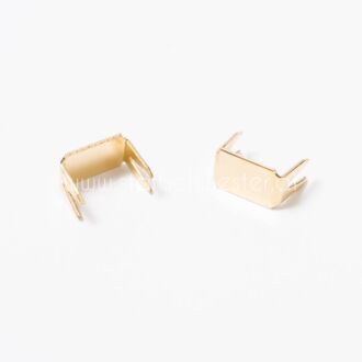 5mm Reißverschluss-Stopper unten - gold (10 Stück)