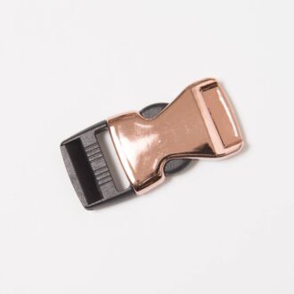 25mm Metallic-Rucksackschnalle rosègold