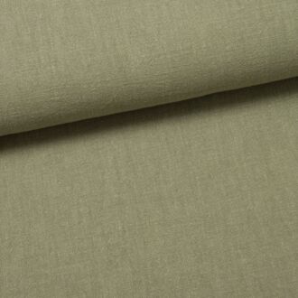 Stonewashed linen khaki