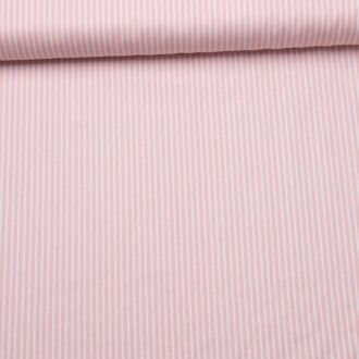Woven fabric stripes pink/white