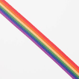 25mm Gurtband Regenbogen