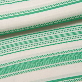 *SALE* Ibiza Stripes Baumwoll-Viskose-Jacquard Voile grün