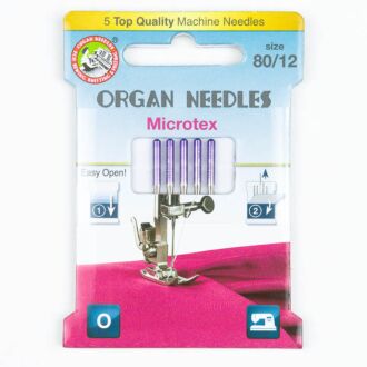Organ sewing machine needles Microtex 80 Eco Pack