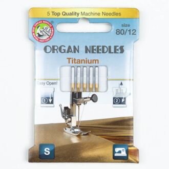 Organ sewing machine needles Titanium 80 Eco Pack