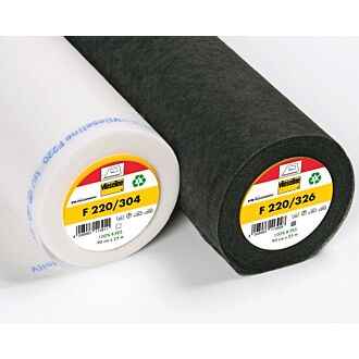 Vlieseline F 220 iron-on interlining graphite