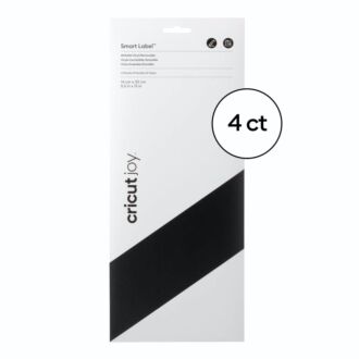 Cricut Joy Smart Label Removable - beschreibbares Vinyl - 4 Blatt (Schwarz)