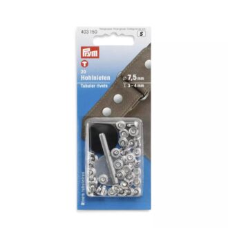 Prym Hohlnieten, 3-4mm, silberfarbig, 20 Stück