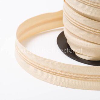 5mm endless zipper light beige