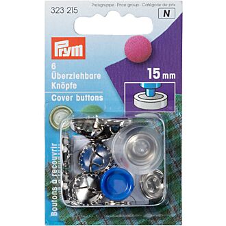 Prym overlay buttons 19mm silver