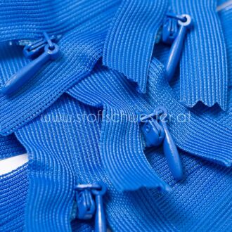 22cm Nahtverdeckter Reißverschluss royalblau