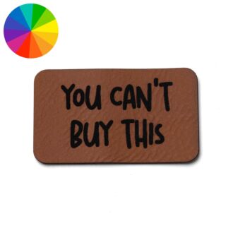 Leatherette label 